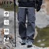 JEEP SPIRIT Men's Autumn Winter Straight-Leg Outdoor Pants