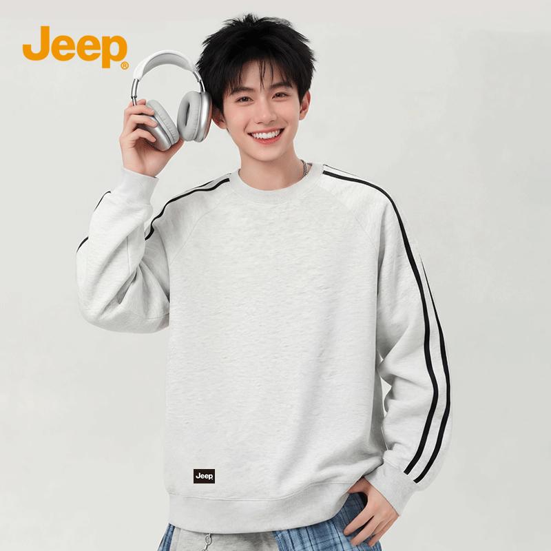 JEEP Men s Color-block Heavyweight Sweatshirt 2XL