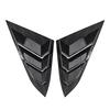 For Honda Civic 10th Gen 2016- Sedan Rear Side Window Louvers Air Vent Scoop Shades Cover Trim Blinds Carbon Car Accessories