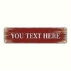 Personlig anpassad text Vintage metallplåtskylt Garage Man Cave Bar Utomhus Väggdekor
