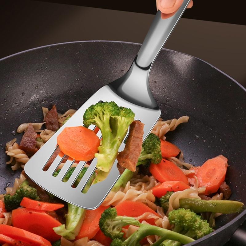 Grillzange aus Edelstahl mit ergonomischem Griff, rutschfester Griff, spülmaschinenfest, ideal für Steak, Grillen, Backen