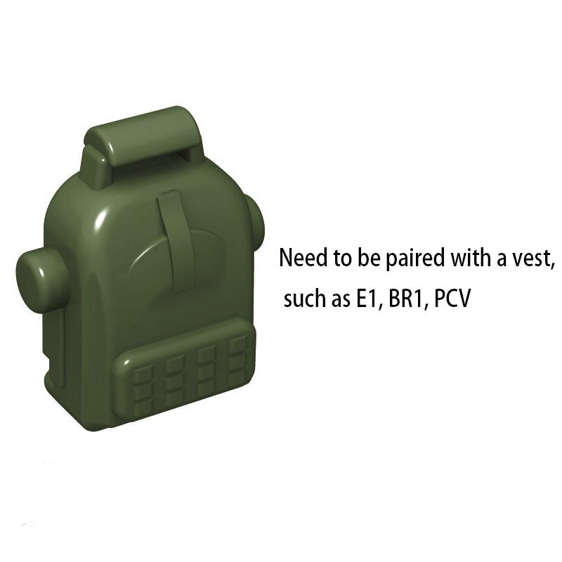 MOC 10PCS War Germany Military Equipment Tactical Soldier Vest Building Blocks Bricks Compatible Figuress Toys Children Gifts