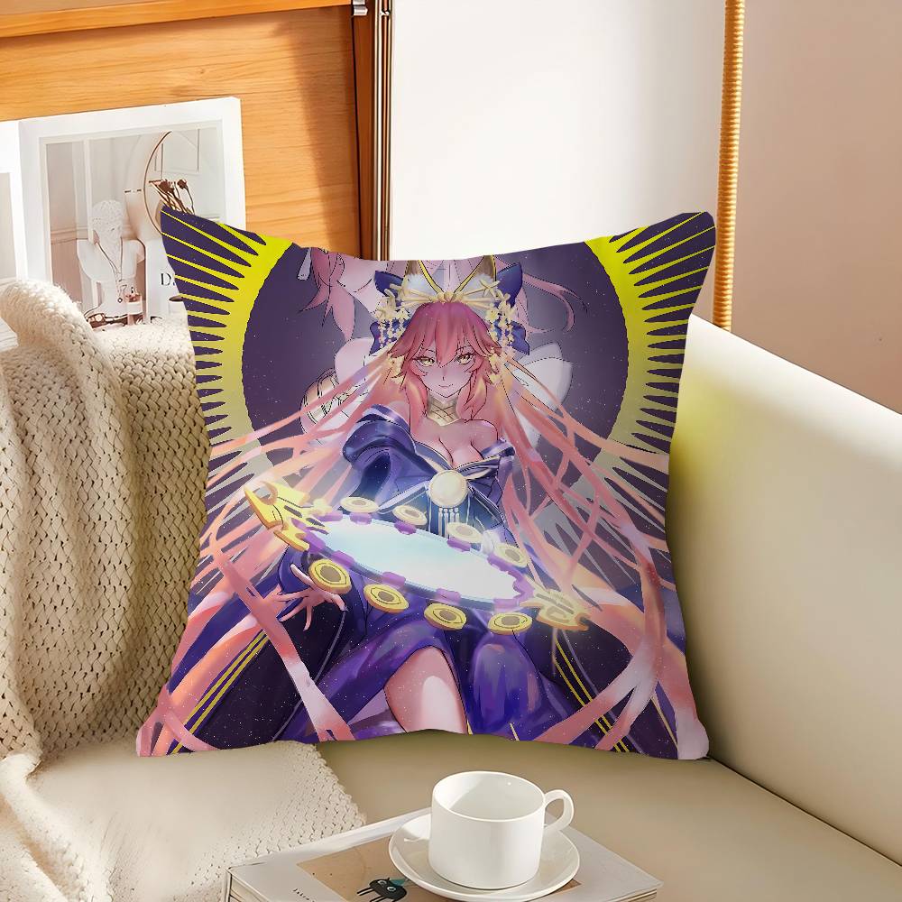 T-Tamamo No Mae Cushion Cover Inches Farmhouse Decor Home Throw Pillow Covers For Couch Decorations