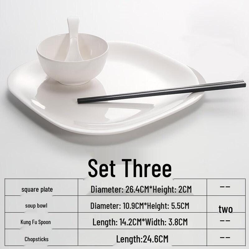 Shengxinhui Melamine Divided Fast Food Tray - 5 Pack