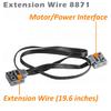 Habow Technic Power Functions Extension Wire (20 inches) 8871 (5 Pieces) Compatible with Lego Motor MOC Technic Parts