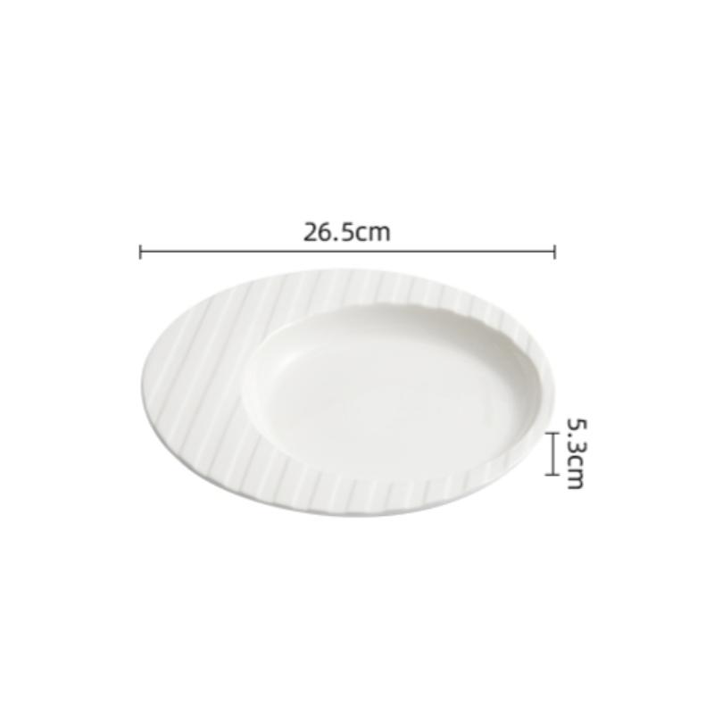 

Ceramic Pasta Plate Specialty Dish Plate for High-end Hotel Restaurants Home Tableware Dinner Plates White Appetizer Plates