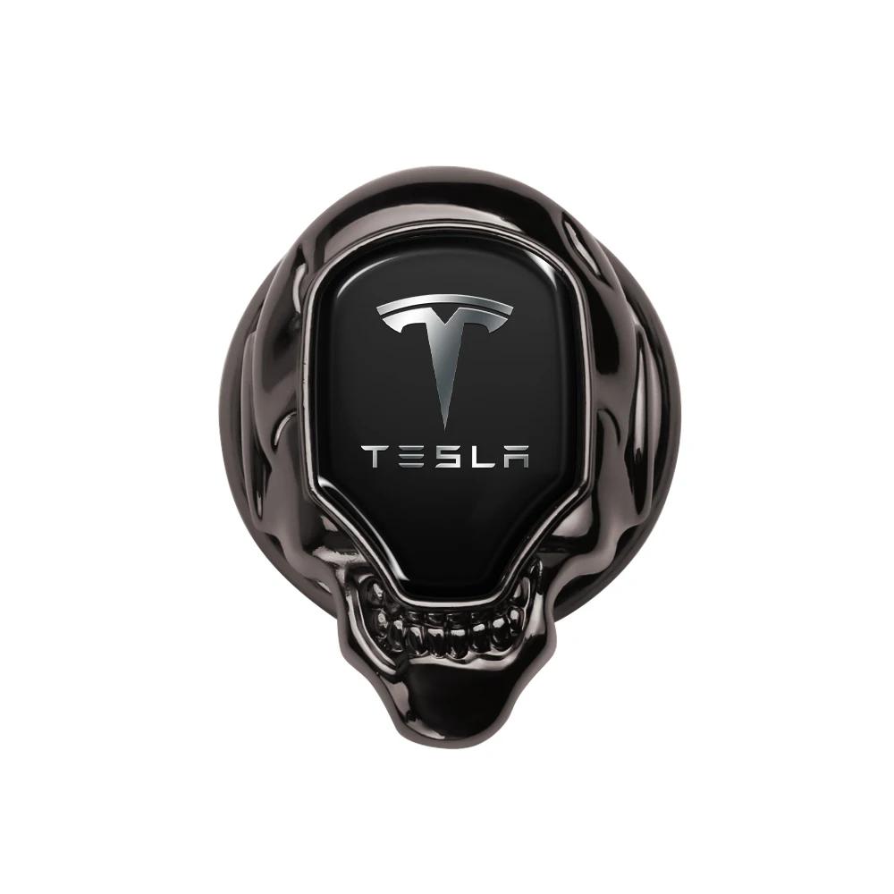 

Car Sticker 2025 Hot Car Engine Start Stop Button Ring Metal Cover Sticker For Tesla Model 3 Model Y Model S X Roadster Cybertru