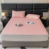 New Thicken Latex Filling Bed Sheet Set Cool Feeling Fabric Summer Mat and Pillowcases Breathable Ice Silk Cooling Mat for Bed