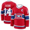 Męska koszulka hokejowa Montreal Canadiens Cole Caufield 13 Home, Premium oddychająca replika uniformu z logo drużyny dla fanów