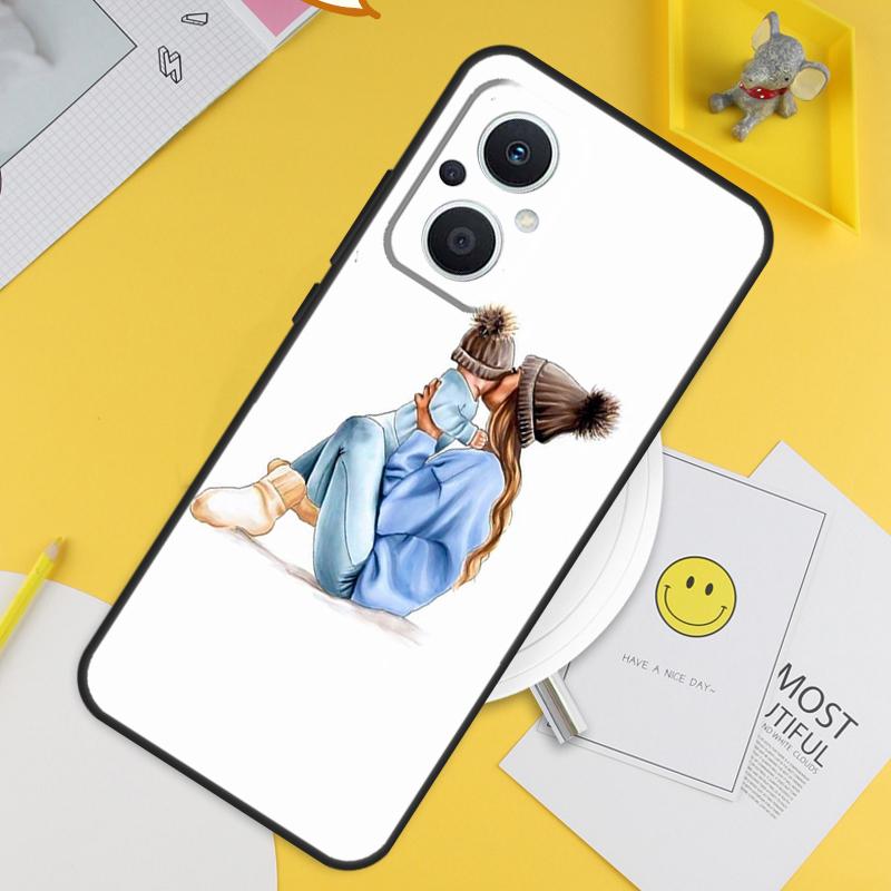 Baby Mom Daughter Girl Son Dad For OPPO Reno 12F 14F 13F 11F 10 11 12 13 14 Pro 7 8 Lite 8T OPPO Find X6 X5 X8 X9 Pro Case