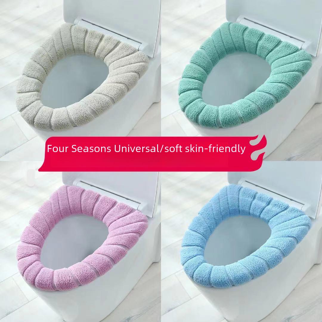 

Плюшевый вязаный чехол для унитаза в скандинавском стиле - Four Seasons Comfort