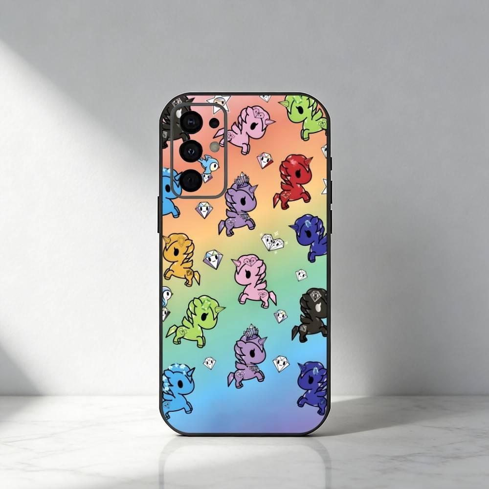 Japanese Pop T-Tokidoki-i Culture Phone Case For Samsung S25,S24,S21,S22,S23,S30,Ultra,S20,Plus,Fe,Note,5G Black Cover