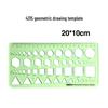 Multi-Function Drawing Template Ruler for Circles, Ellipses, Furniture, Architecture, Geometry, Mathematics, and Interior Design.