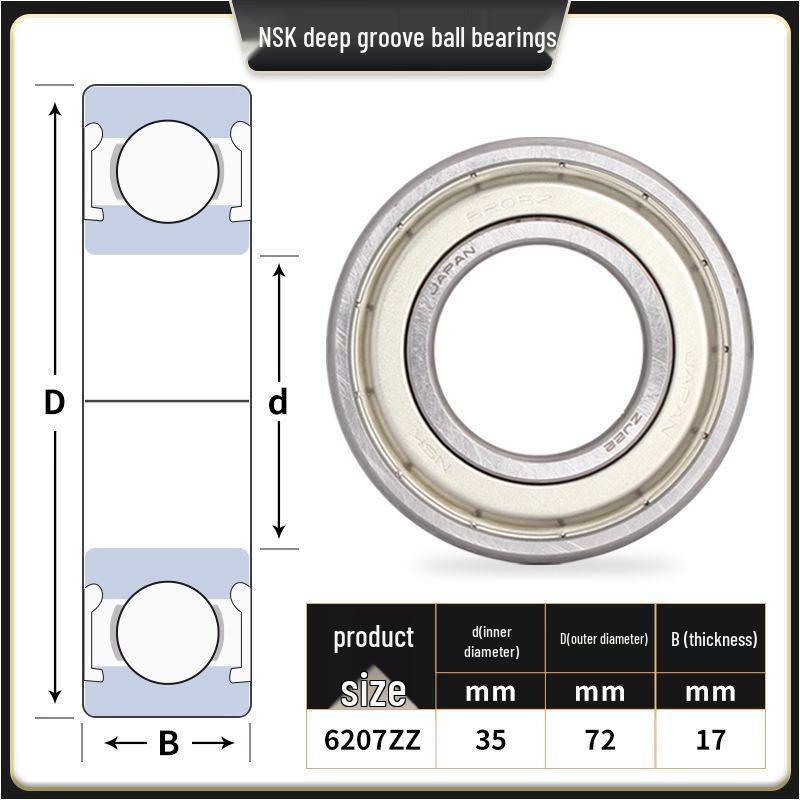 

NSK 6207ZZ Series Sealed Ball Bearing