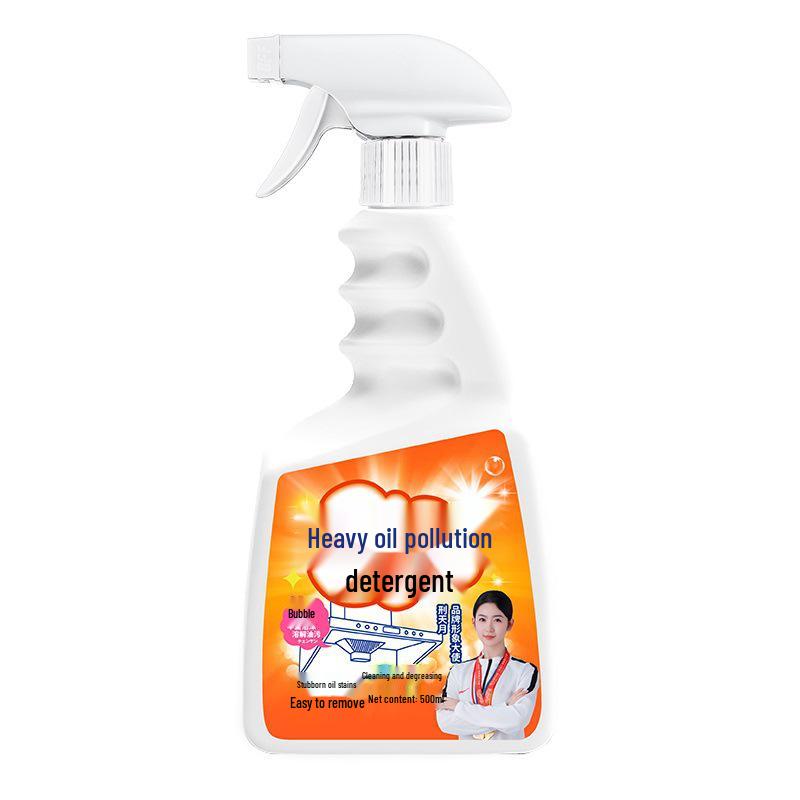 500ml Powerful Kitchen Oil & Fume Stain Remover - Heavy Duty Degreaser & Hood Cleaner
