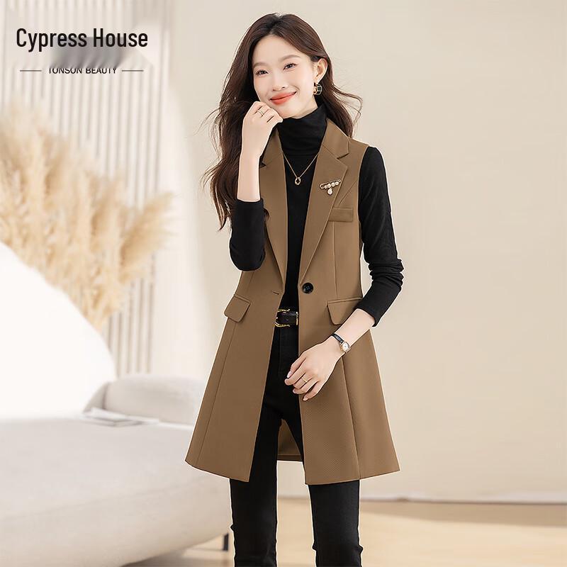 

Women s Commuter Single-Button Blazer Vest S