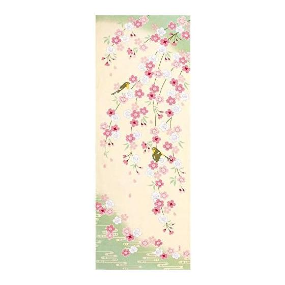 Hamamonyo Tenugui: Weeping Dream Cherry Blossoms