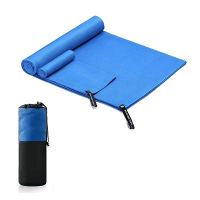 Kühlhandtuch Mikrofaser Schnelltrocknend Weich Bequem Kühlhandtuch zum Schwimmen Fitness Sport Strand Königsblau