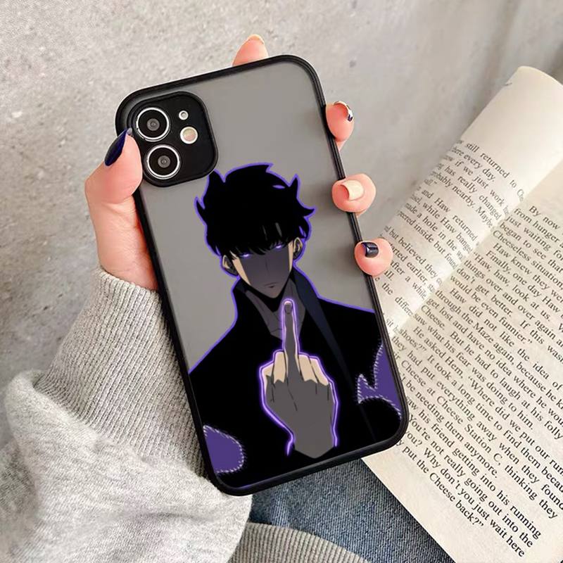 Solo Leveling Sung Jin Phone Case Matte Transparent For Iphone 7 8 11 12 Plus Mini X Xs Xr Pro Max Cover