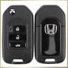Honda Lingpai 3-Tasten Klappschlüsselgehäuse für Accord Spirior 9. Generation. Ersetzen Sie die Hülle Ihrer Fernbedienung ganz einfach.