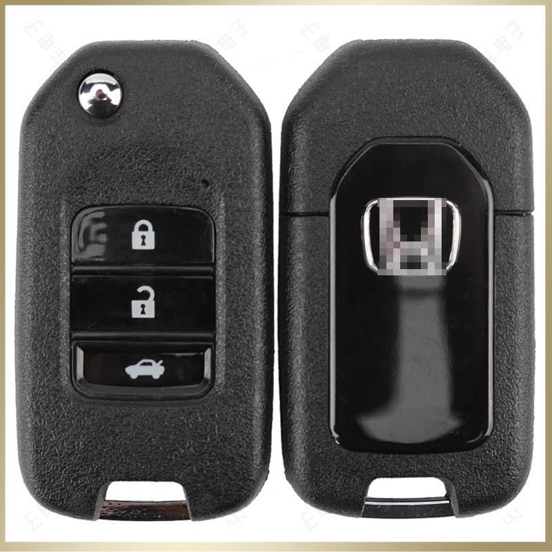 Honda Lingpai 3-Tasten Klappschlüsselgehäuse für Accord Spirior 9. Generation. Ersetzen Sie die Hülle Ihrer Fernbedienung ganz einfach.