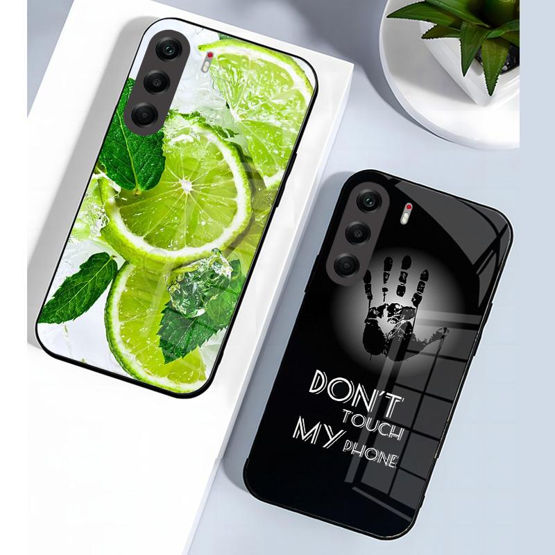 Capa For Tecno Camon 40 Pro Case Hard PC Tempered Glass Phone Cover For Tecno Camon 40 4G Camon40 Pro Shockproof Bumper Fundas