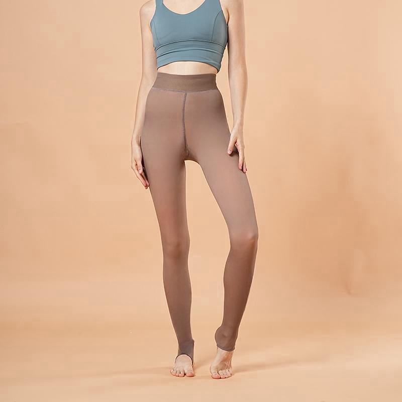 Thicken Stockings Women Translucent Fleece Pantyhose Tights Sexy Black Women Winter Warm Stocks High Waist Sock Pants Streetwear