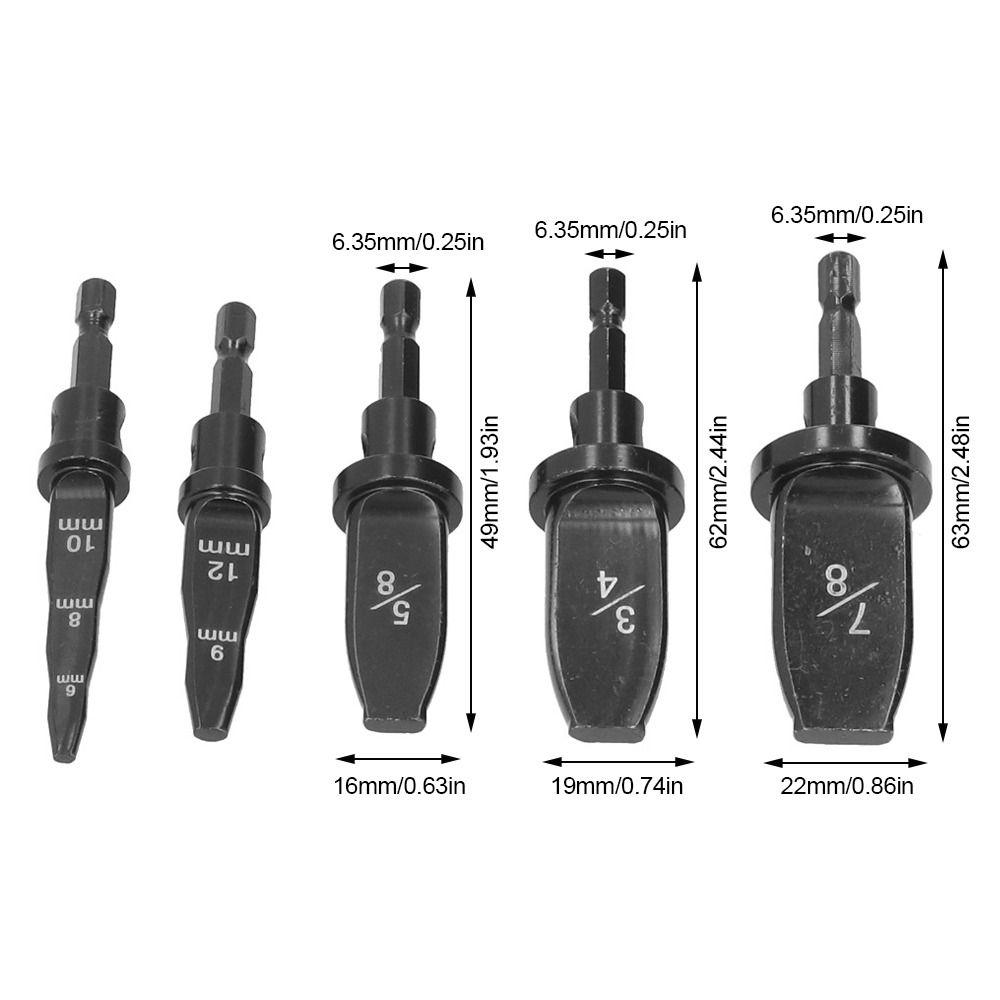 5pcs Durable Carbon steel Copper Pipe Expander Manual Precision Pipe Flaring Tool Tube Expander Plumbing