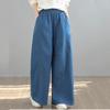 plus size Vintage high waist casual loose Women Spring summer autumn jeans denim wide leg Pants