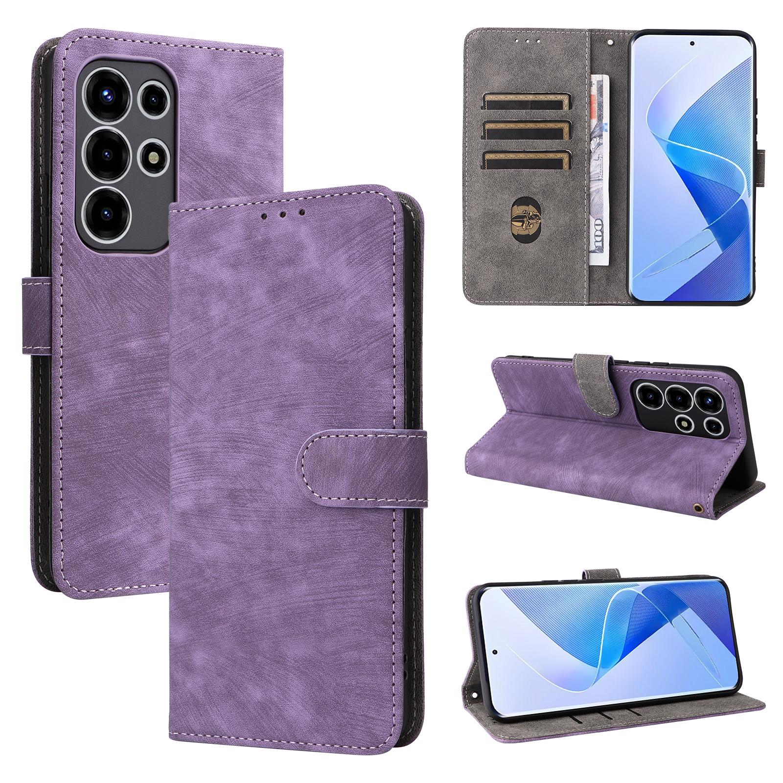 

Flip Cases for itel Super 26 Ultra / Itel S26 Ultra PU Leather Full-Body Protection Durable Phone Case фиолетовый