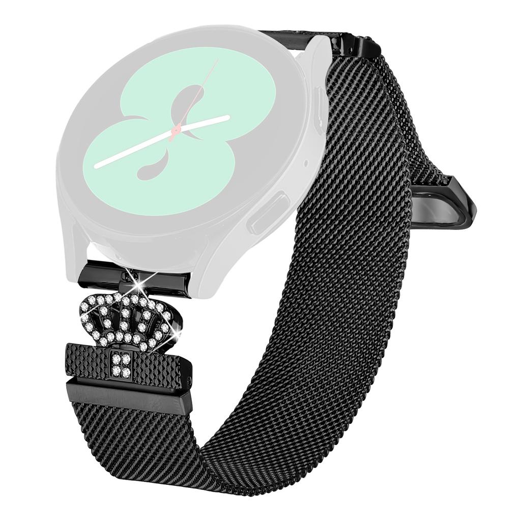 For Coros Pace 2 Milanese Band Magnetic Crown Clasp Stainless Steel Strap