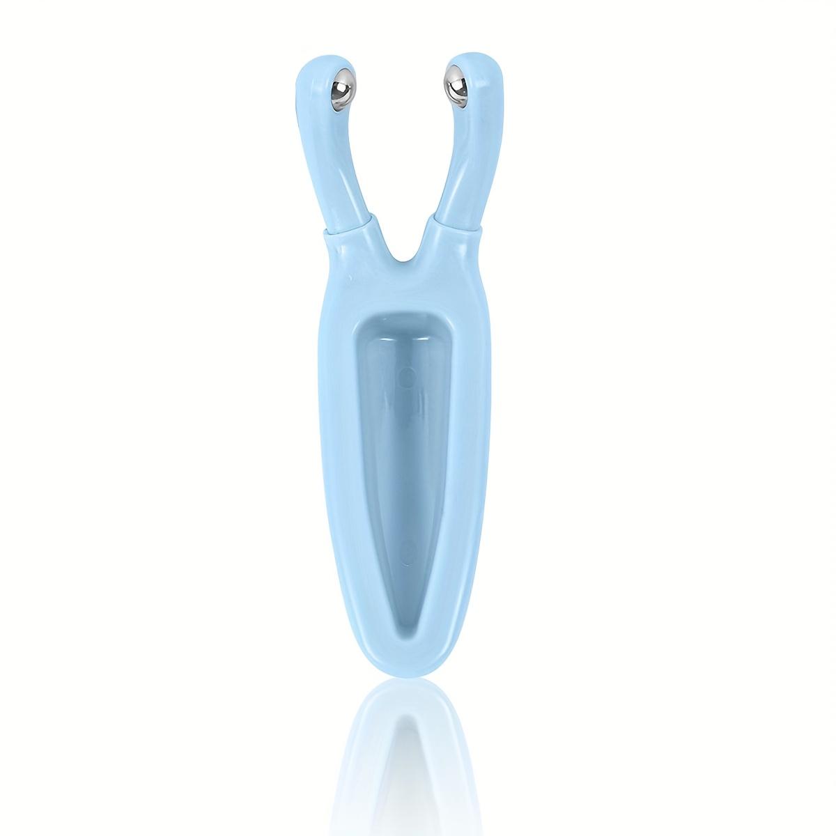 

1pc Y-Shaped Nose Face Massager, Hypoallergenic Plastic Manual Lift Tool for Eye Neck Care, Home Travel Beauty Relaxation Gift синій