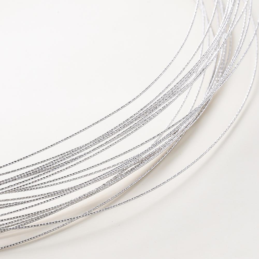 2 Meters/roll 14K Gold Plated Pattern Metal Copper Beading Wire Earing Bracelet Pendant Threads For DIY Jewelry Making Findings