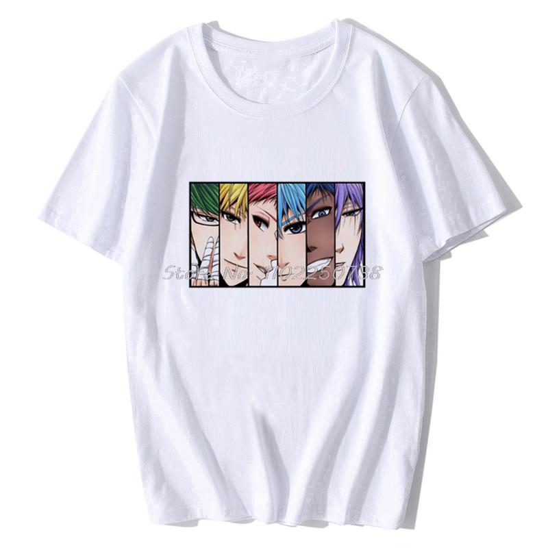 Japan  Anime Kuroko No Basket Funny Print T Shirt Men Harajuku Manga Summer Tops Causal Basketball Cartoon Tee Anime Shirt