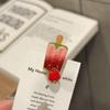 1/3/5/10Pcs Kawaii 3D Popsicle Hair Clips Cute Resin Ice Cream Hairpins Summer Sweet Bangs Clip Girls Hair Accessories