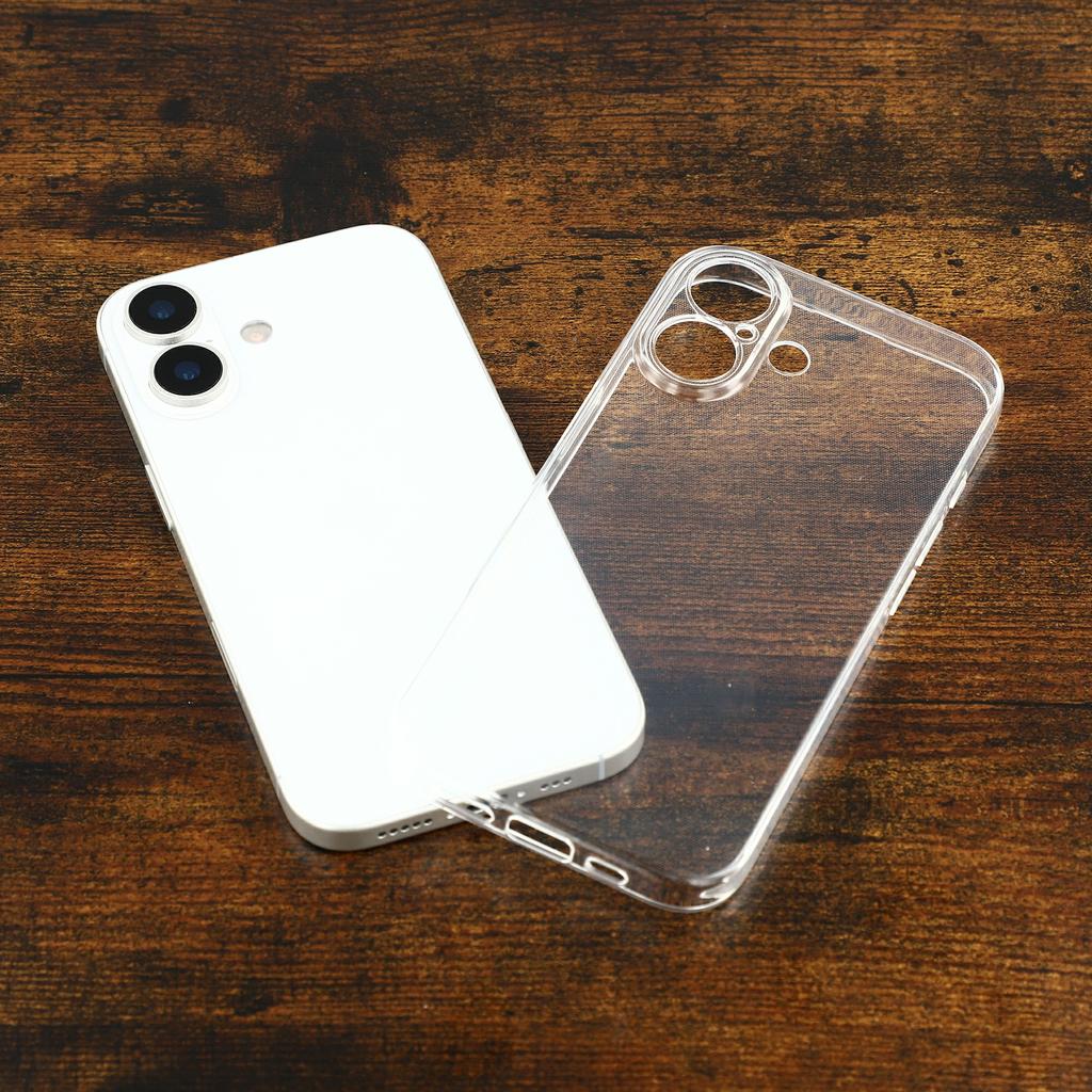 For iPhone 17 Case Shockproof 1.5mm Thickness Clear TPU Phone Cover