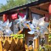5pcs Silver Bird Repellent Windmill-Large Octagonal Windmill 1pc Silver Flake