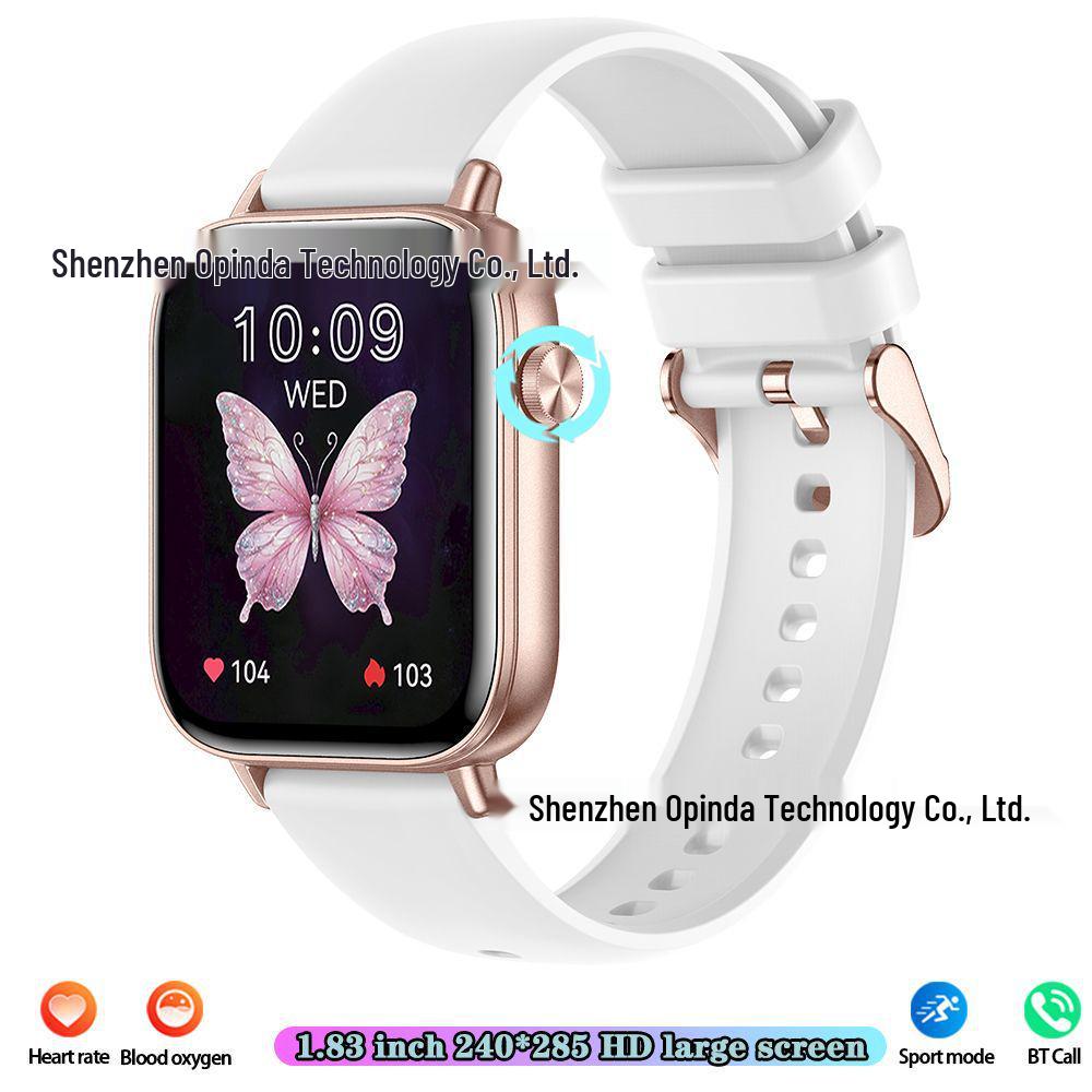 I128 Smartwatch: Activity Tracker, Heart Rate Monitor, Bluetooth Call, 1.69” Touch Display, Smart Bracelet.