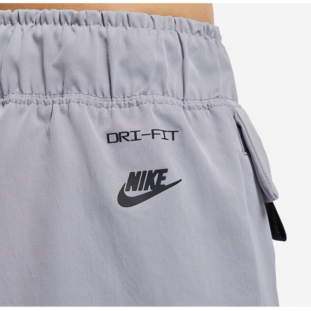Nike Solid Color Logo Print Casual Straight Leg Pants Women bottoms Gray DD4617-521