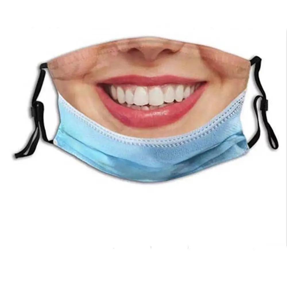 3D Three-dimensional Mask Personality Creative Social Funny Imitation Facial Expression Dance Cotton Printed Mask