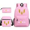 Lionel Messi · Peripheral Printed School Bag Three-Piece Pencil Case Shoulder Bag Backpack