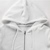 Zip-up Autumn Winter Women Hoodies Pockets Slim Crop Jacket Female Clothes Drawstring White Sexy Hoody Cotton Coats