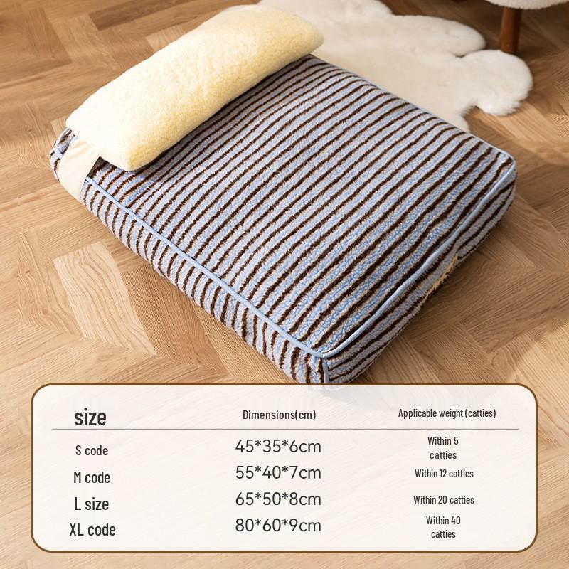 Cross-Border Dog Bed: Cozy Autumn/Winter Nest for Small Dogs & Cats