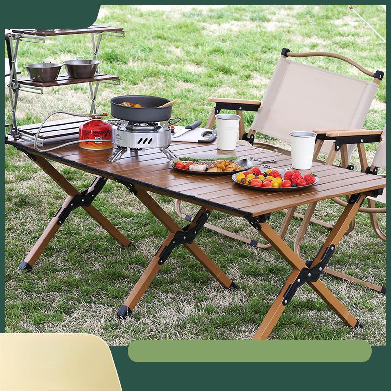Camping Folding Table Chicken Rolls Table Camping Picnic Barbecue Travel Fishing Equipment