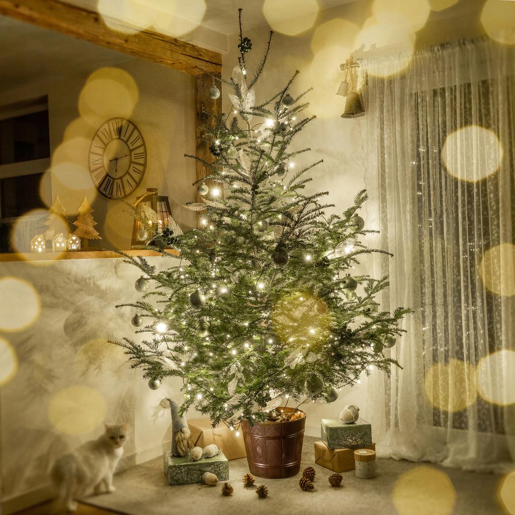 KADAX Großer Weihnachtsbaumständer für einen echten Weihnachtsbaum, Blumentopfbaum 2,8 m