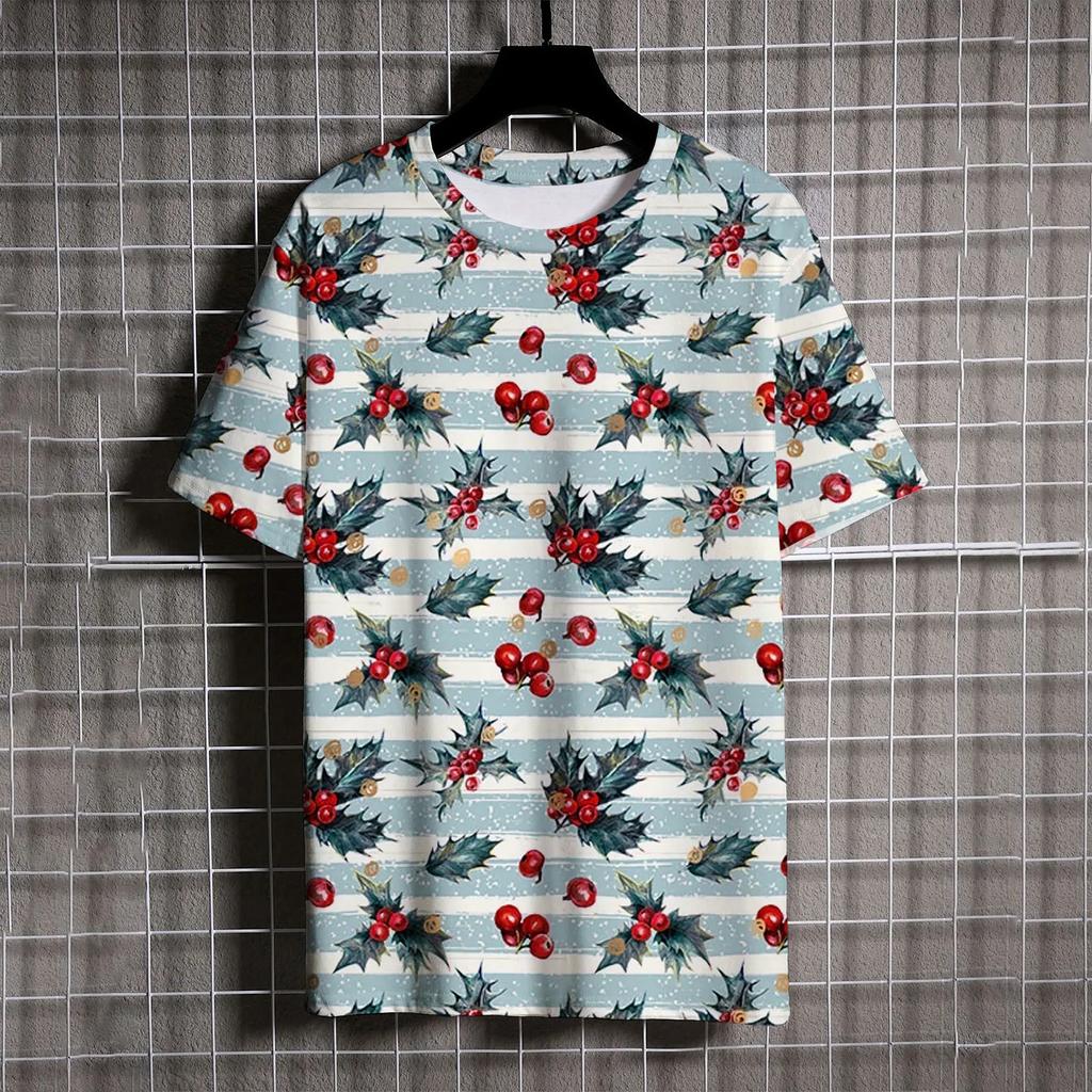Kids Clothes Cartoon Christmas Santa Claus T Shirt Casual Short Sleeve T Shirts for Boys Girls 2-10y Christmas Gift for Children