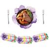 Hawaiian Disposable Paper Placemats Disposable Flower Shaped Tablemat  Wedding Table Setting