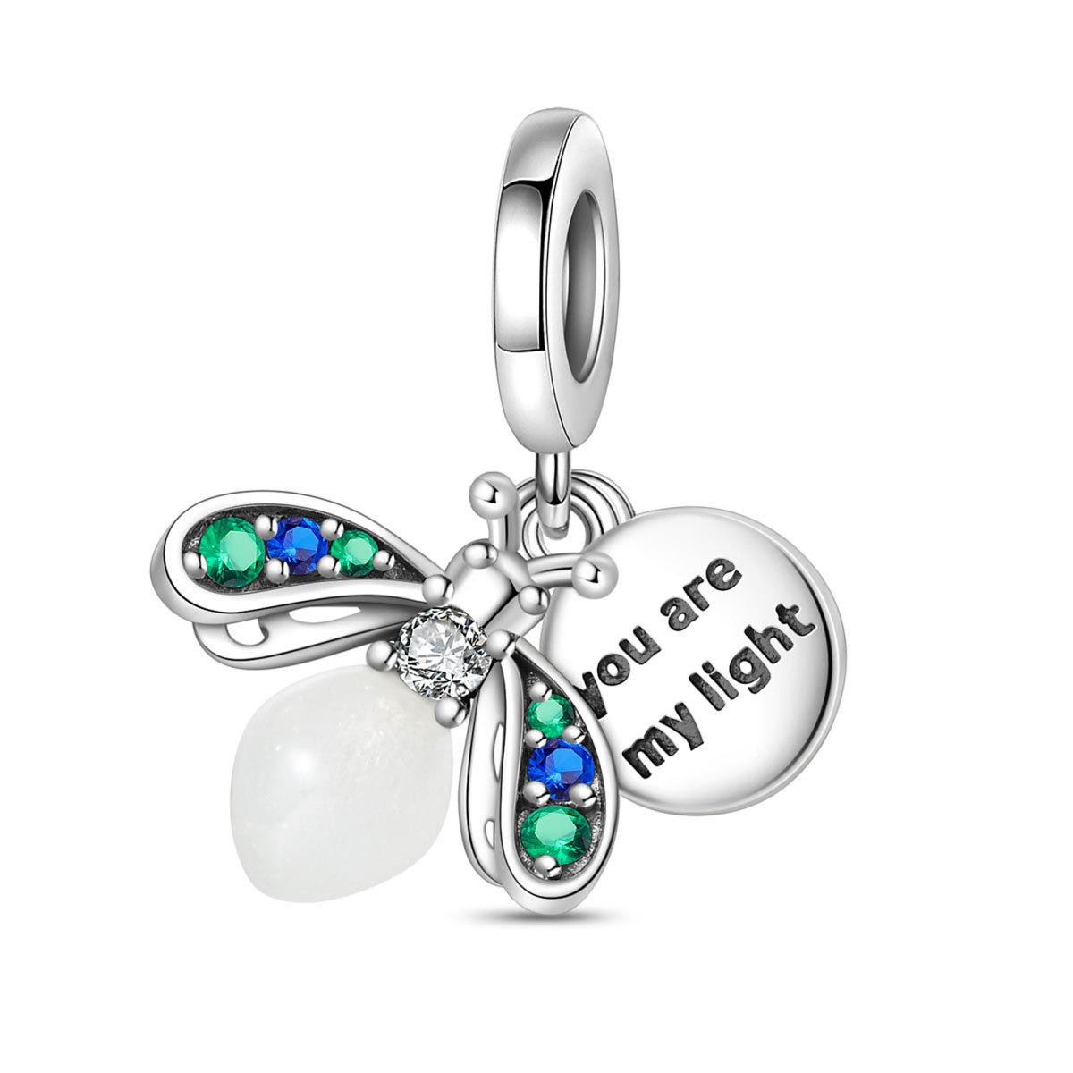 

Новый 925 Серебряный Оригинальный Светящийся Браслет Из Бисера В Виде Хамелеона Светлячка