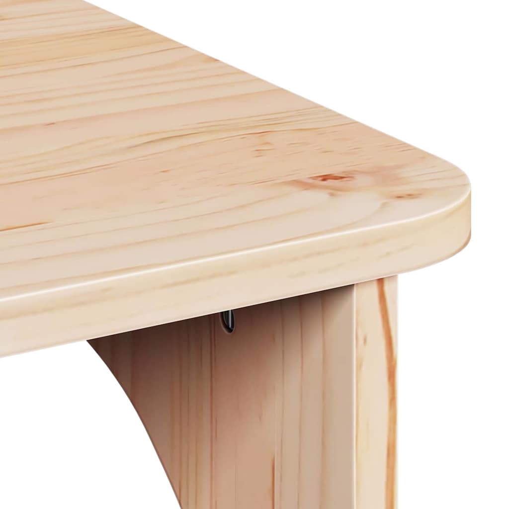 Natural Coffee Table 80 x 50 x 31 cm Solid Pine Wood
