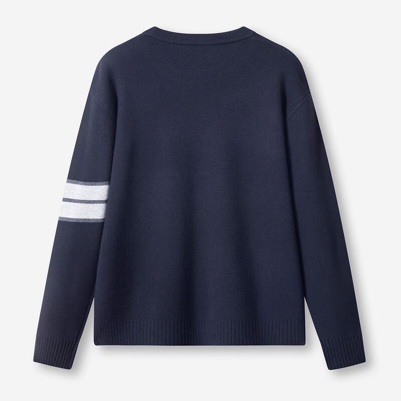 Luotz Men's Thick Winter Round Neck Wool & Cashmere Sweater